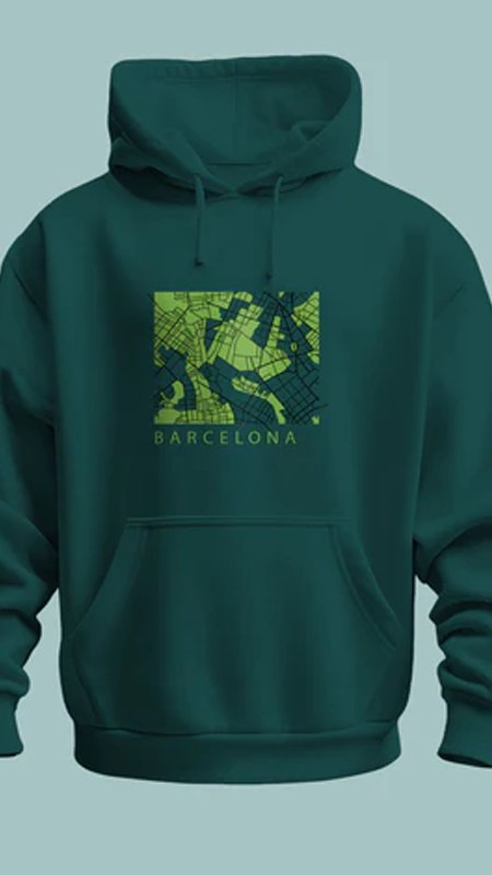 Barcelona - (Oversized) Verdigris Blue