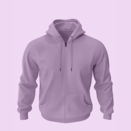 Classic Zipper Hoodie (Digital Lavender)