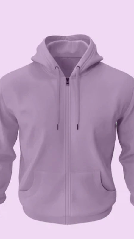 Classic Zipper Hoodie (Digital Lavender)