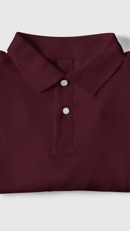 Maroon-Polo-T-Shirt