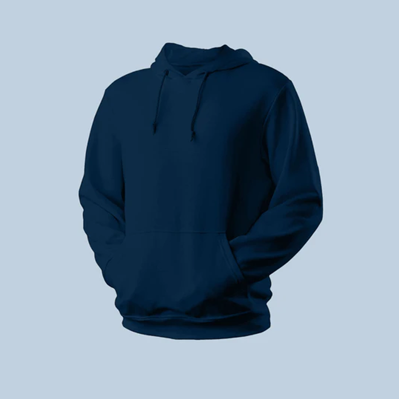 Classic Navy Blue Hoodie - Timeless Comfort and Understated Style -TearBird