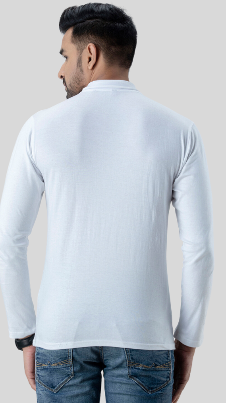 エンフォルド HIGH-NECK SHIRT-SLEEVE T-SHIRT ホワイト T-Shirts | T-Shirt Long Sleeve Cotton - WHITE | T-Shirt Long