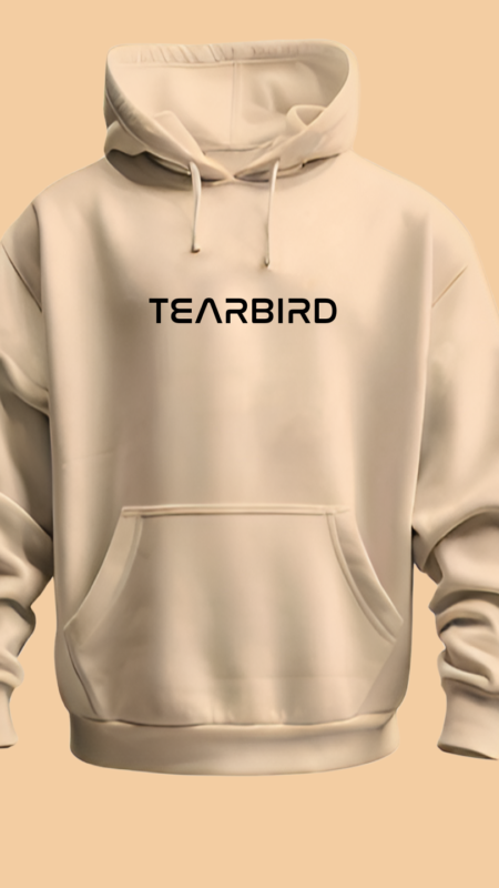 Beige Tearbird hoodie